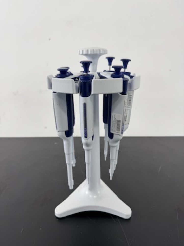 Image of Rainin Pipet-Lite XLS Single Channel Pipettes w/Stand - Quantity 7